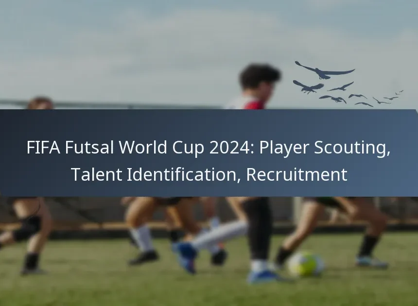 FIFA Futsal World Cup 2024: Player Scouting, Talent Identification, Recruitment