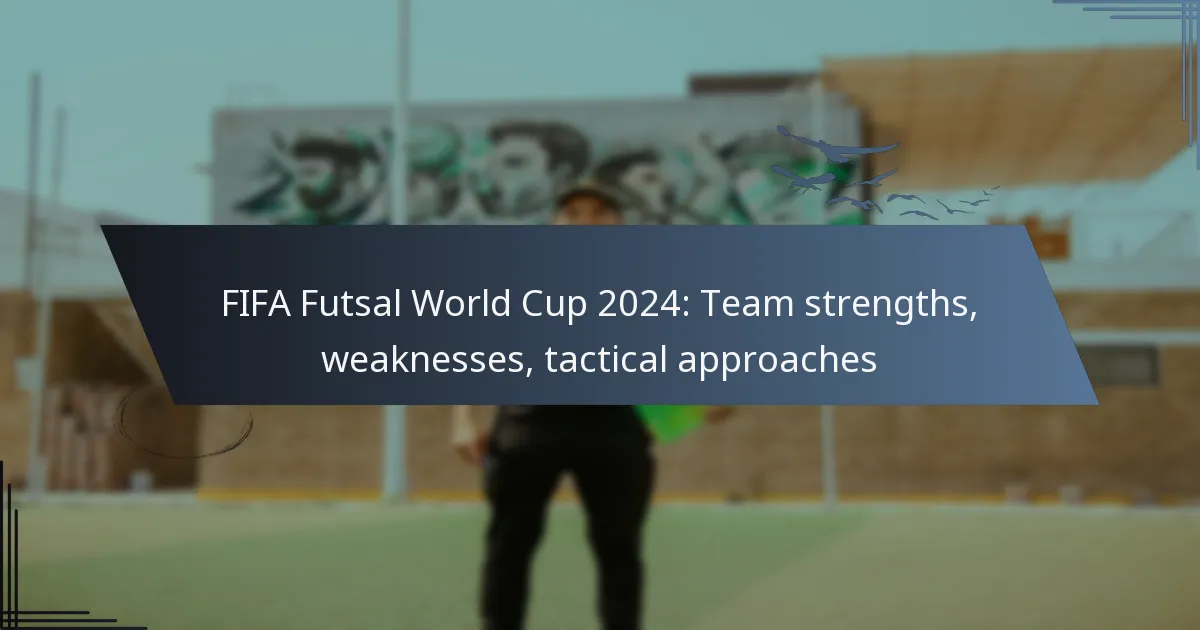 FIFA Futsal World Cup 2024: Team strengths, weaknesses, tactical approaches